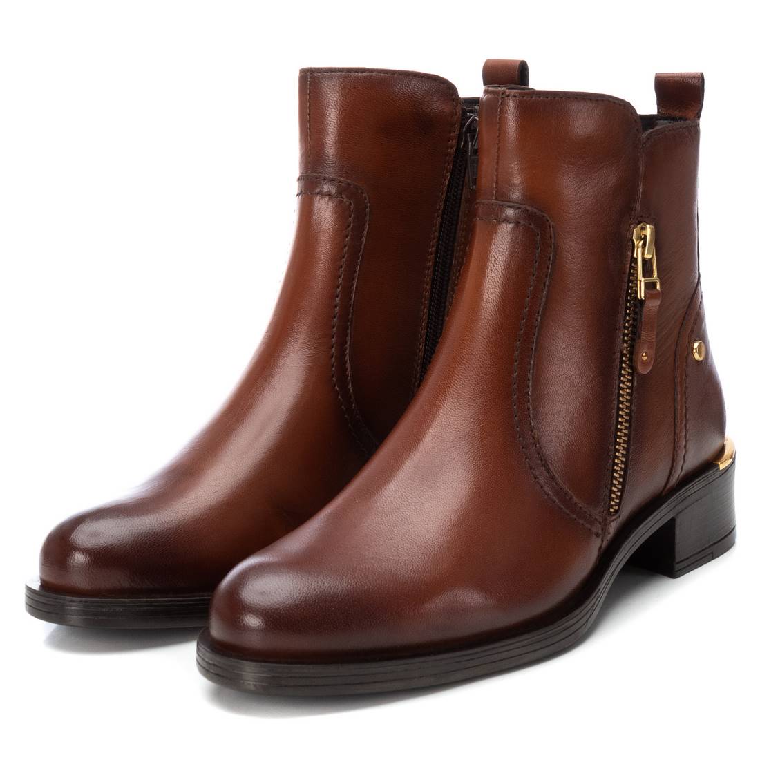 Carmela 16201701 bottine cuir marron talon 4 cm
