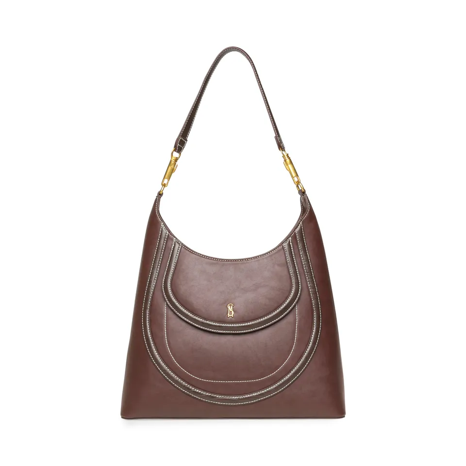 Steve Madden Bsalus sac epaule chocolat zippe