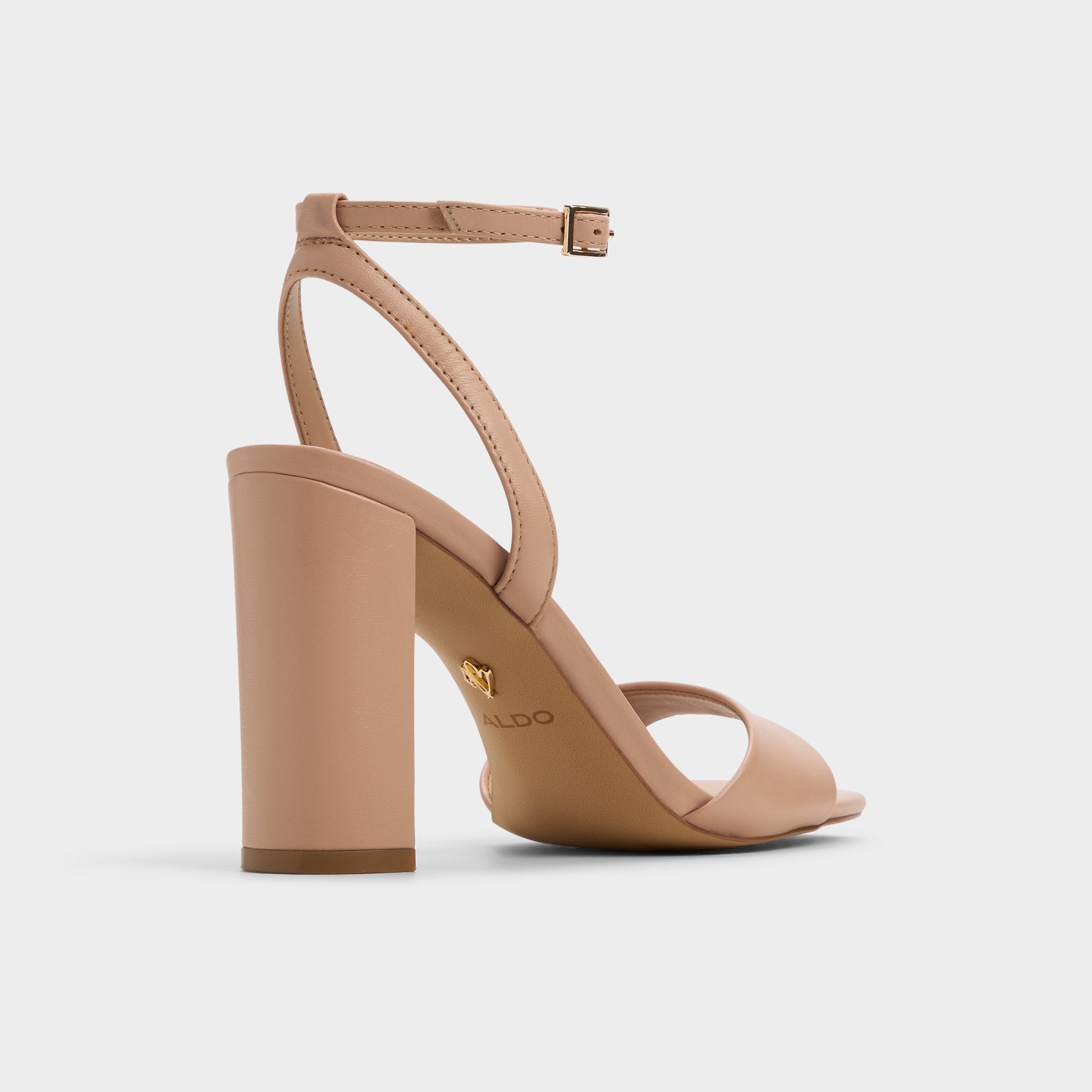 ALDO Serenya sandales taille 7 talon bloc nude