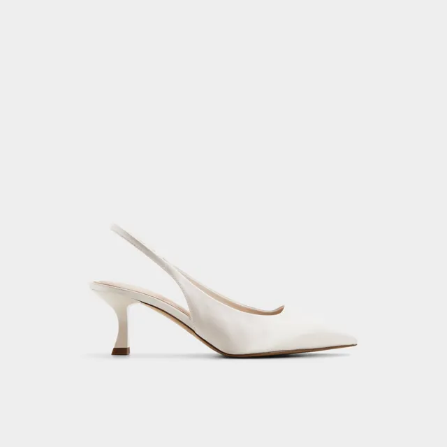 ALDO Kiarrah escarpins satin blanc petit talon