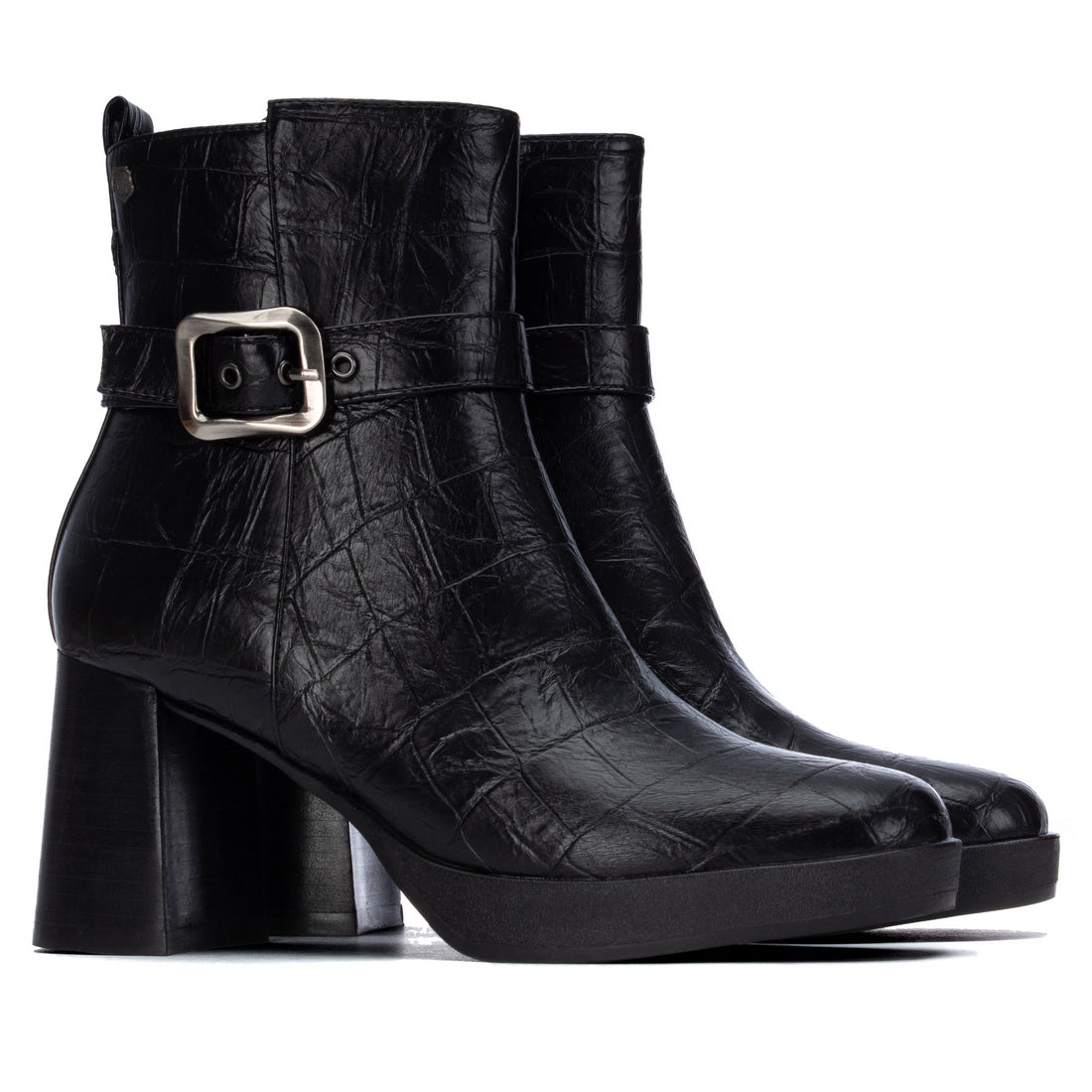 Carmela 16430501 bottines noir talon moyen