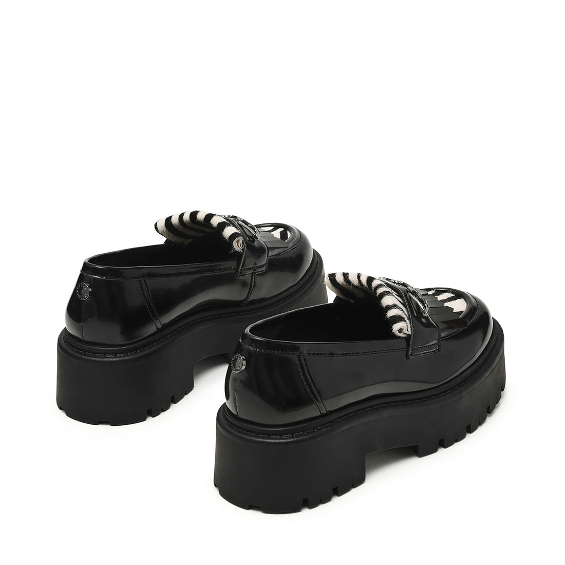 Steve Madden On-Call mocassins cuir noir semelle 3 cm