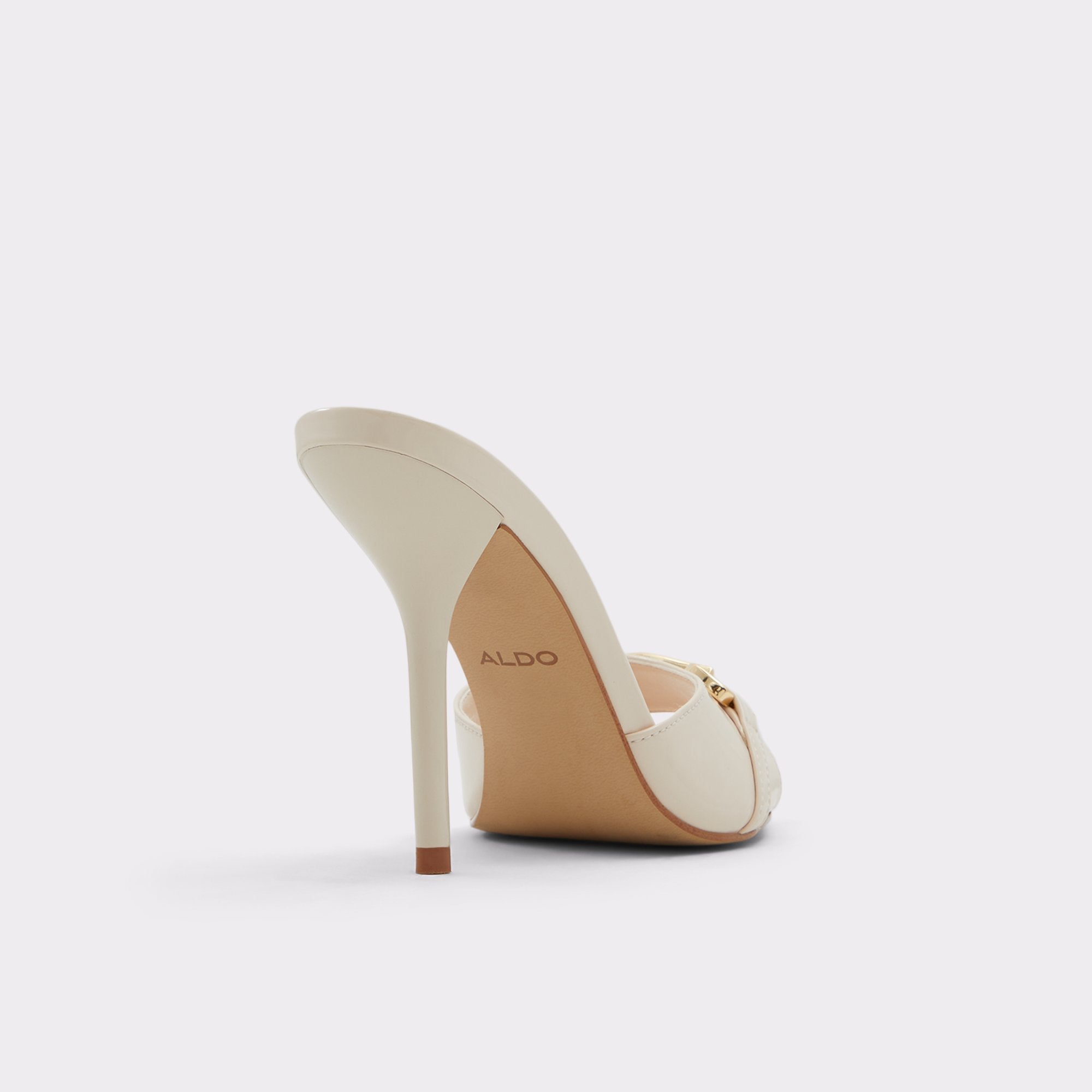 ALDO Edoassi mules à talon beige bout pointu
