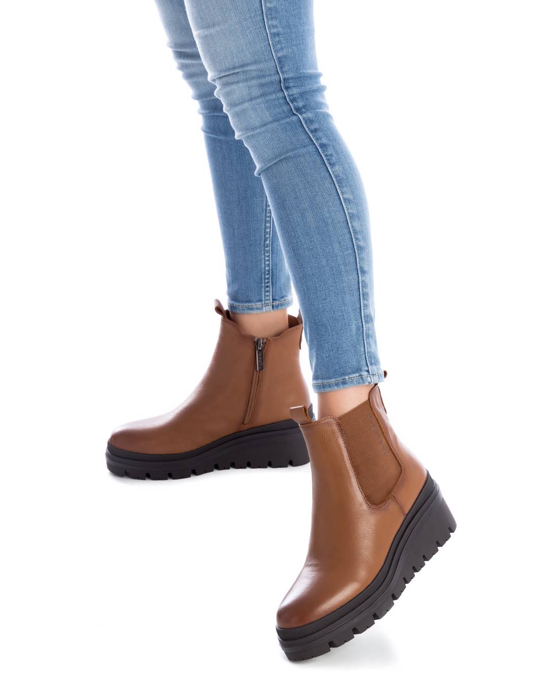 Carmela 16019102 bottines chelsea marron cuir