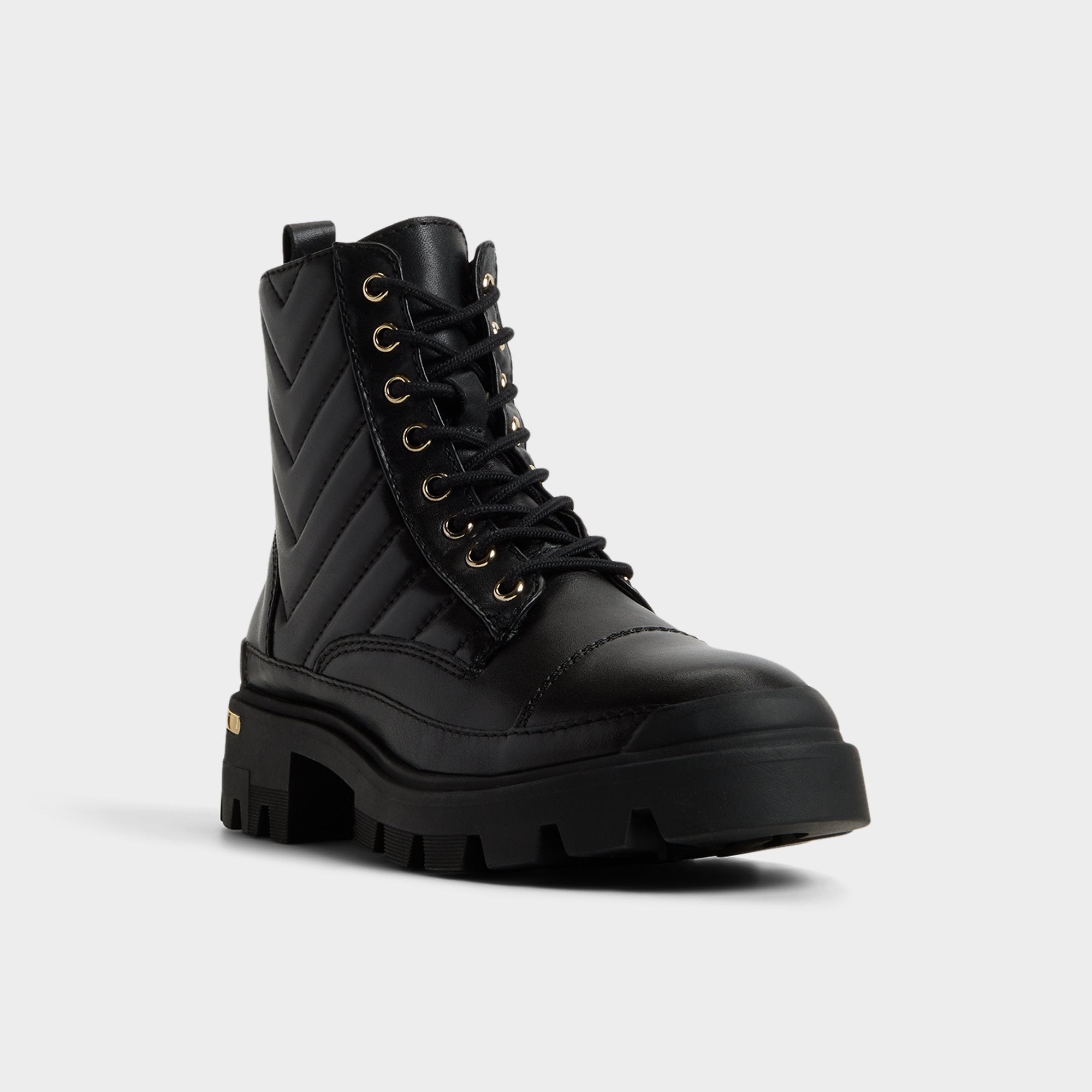 ALDO Quilt bottines combat matelassées noires pointure 38