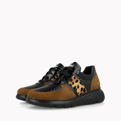 LODI A-RUT5549 escarpins noirs cuir talon confort