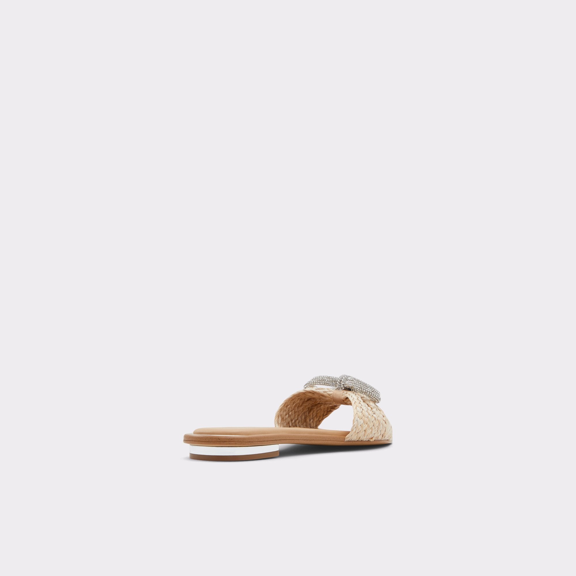 ALDO Acirarwen mule beige raphia noeud strass