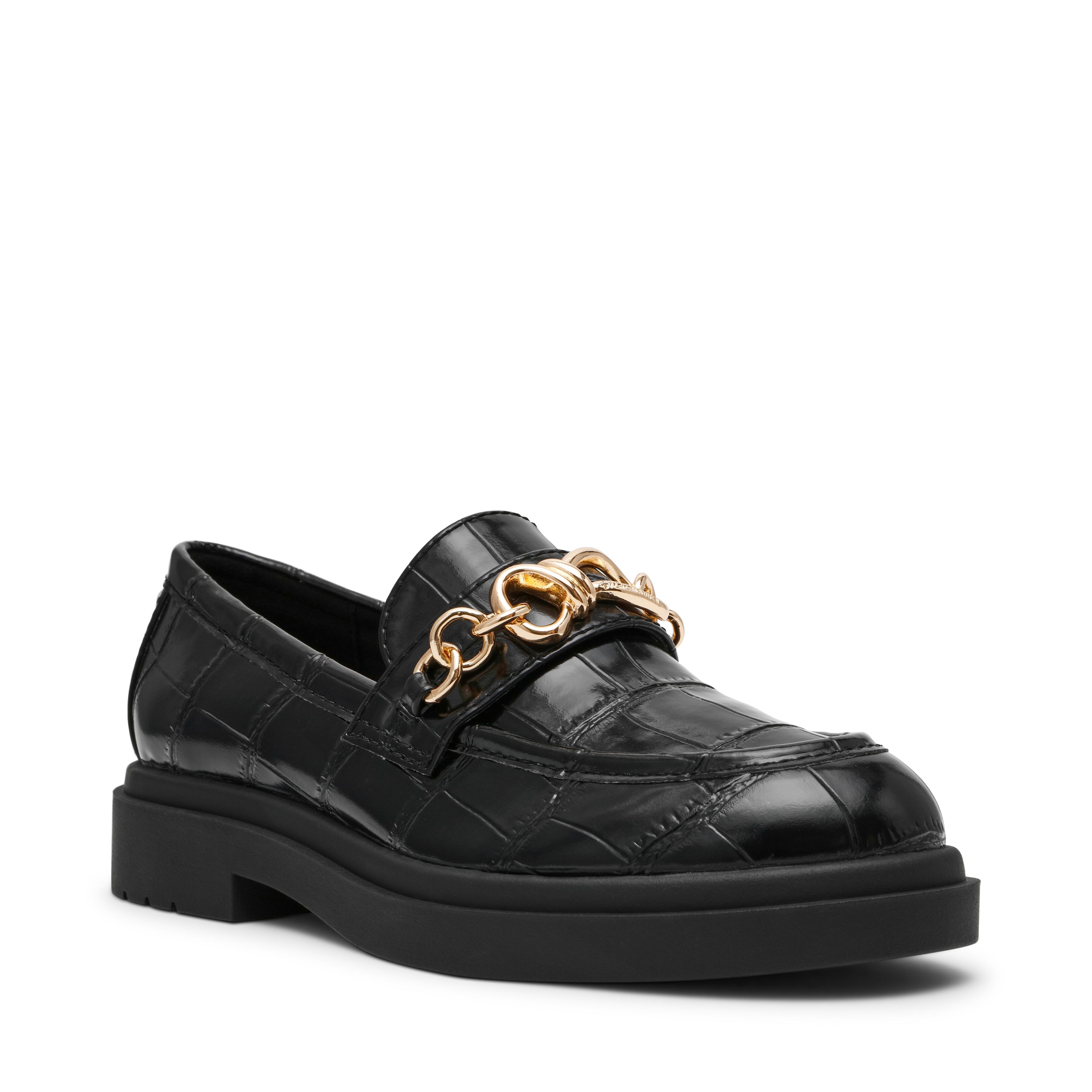 Steve Madden Pre-Launch ballerine noire croco synthétique