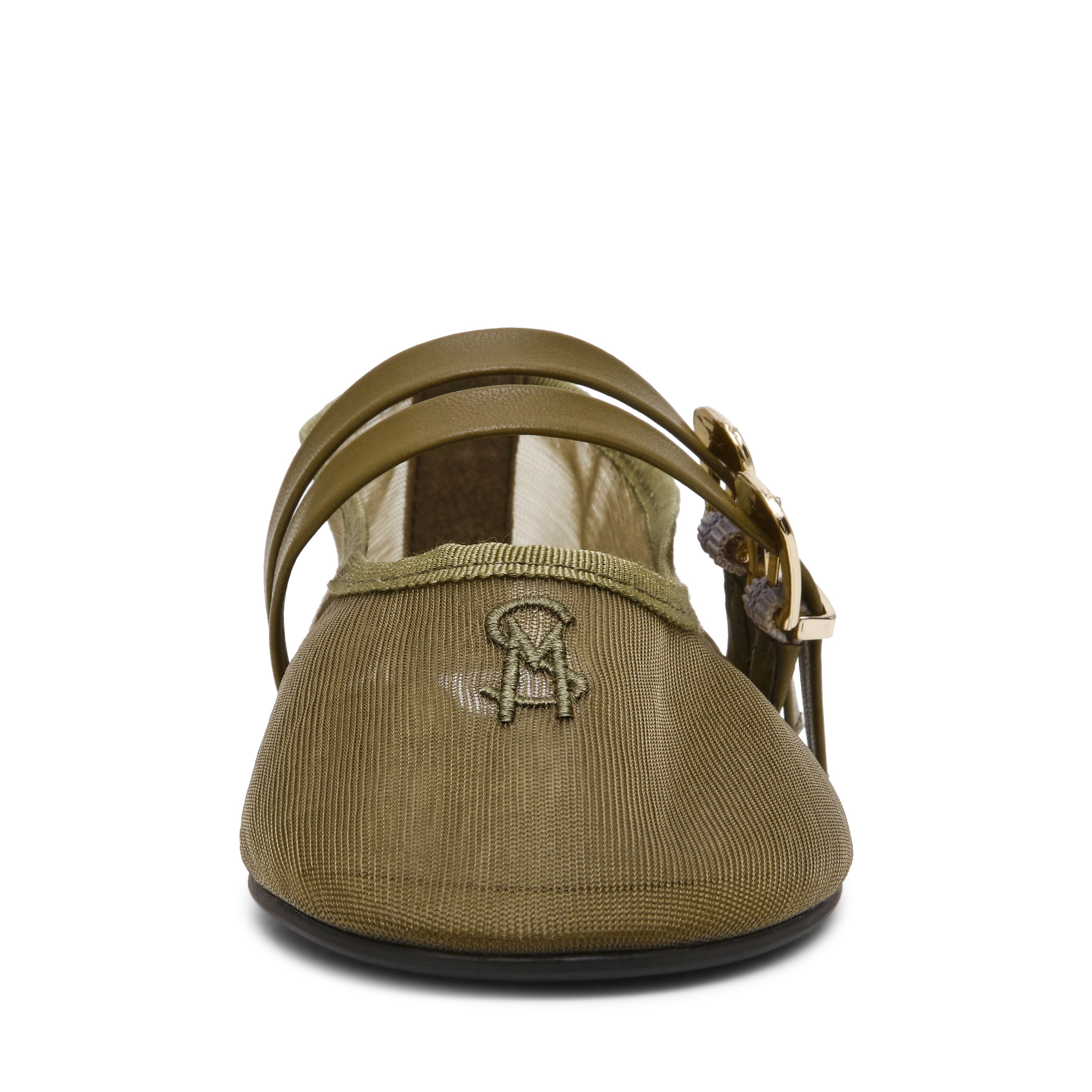 Steve Madden Murray St ballerine maille olive à boucle