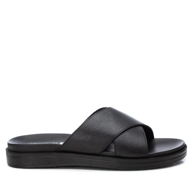 Carmela 16081901 sandale homme noir cuir