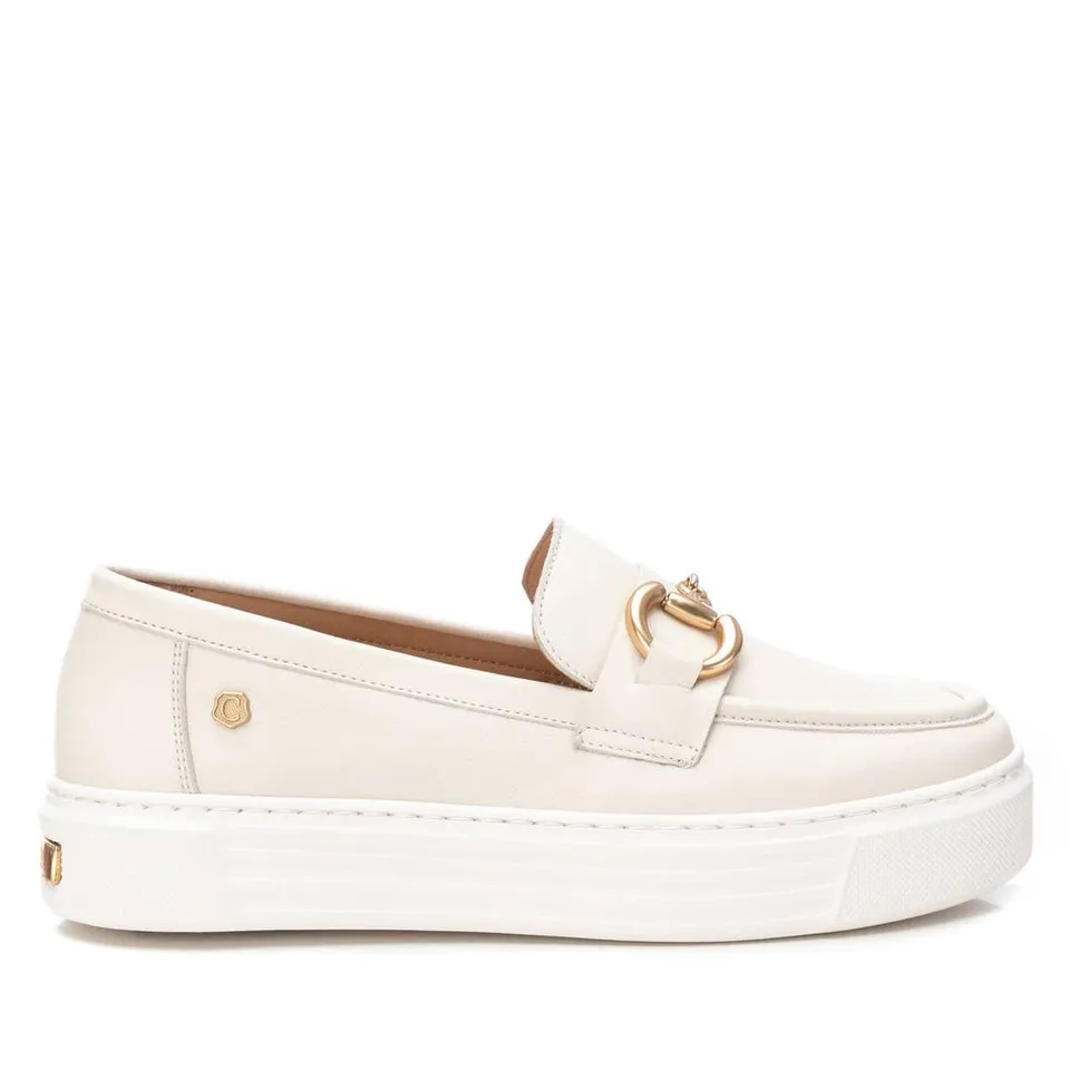 Carmela 16131901 sneaker mocassin blanc cuir