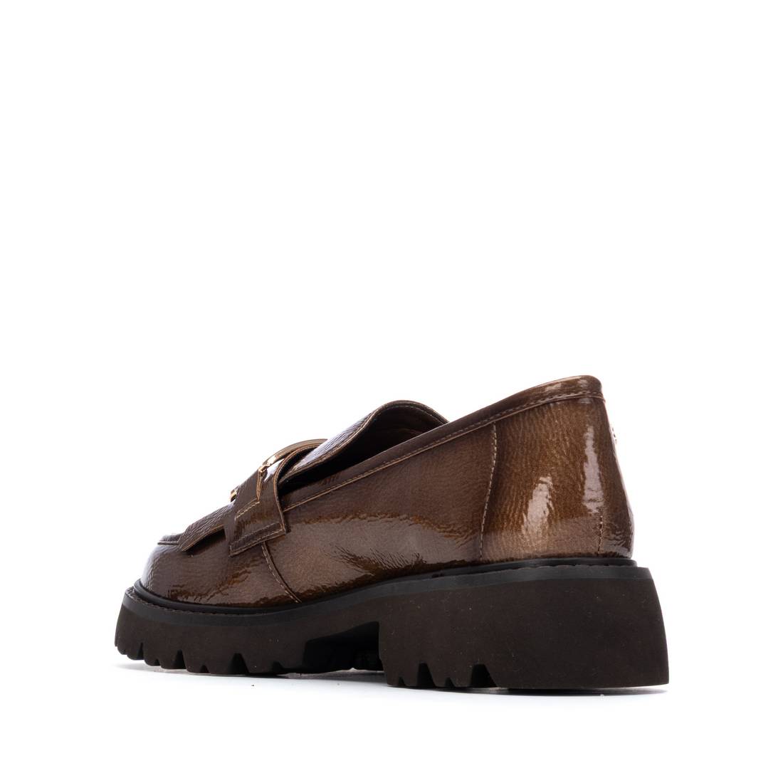 Carmela 16269802 mocassins taupe verni plat