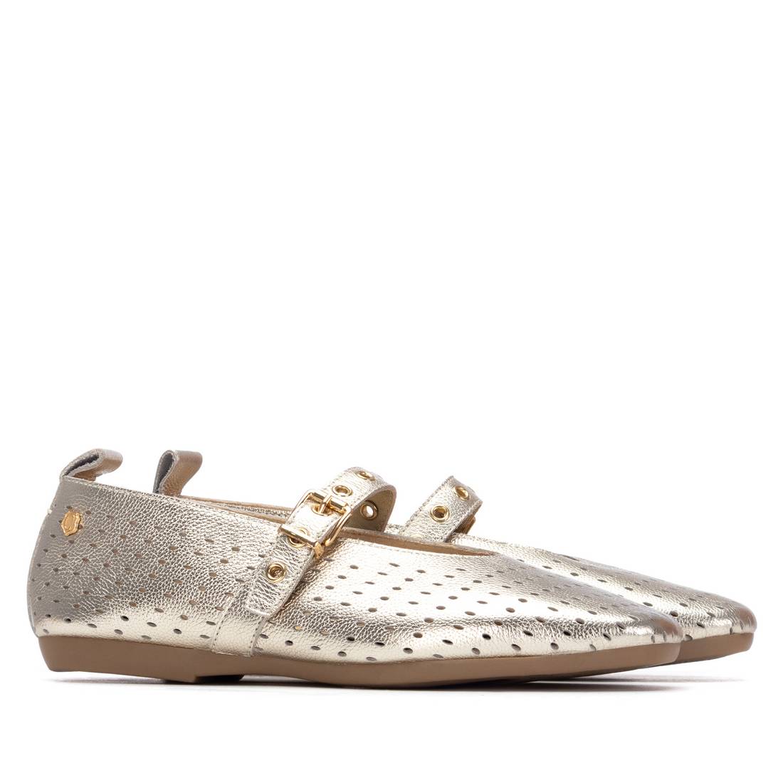 Carmela 16314204 Ballerines Femme Doré Cuir