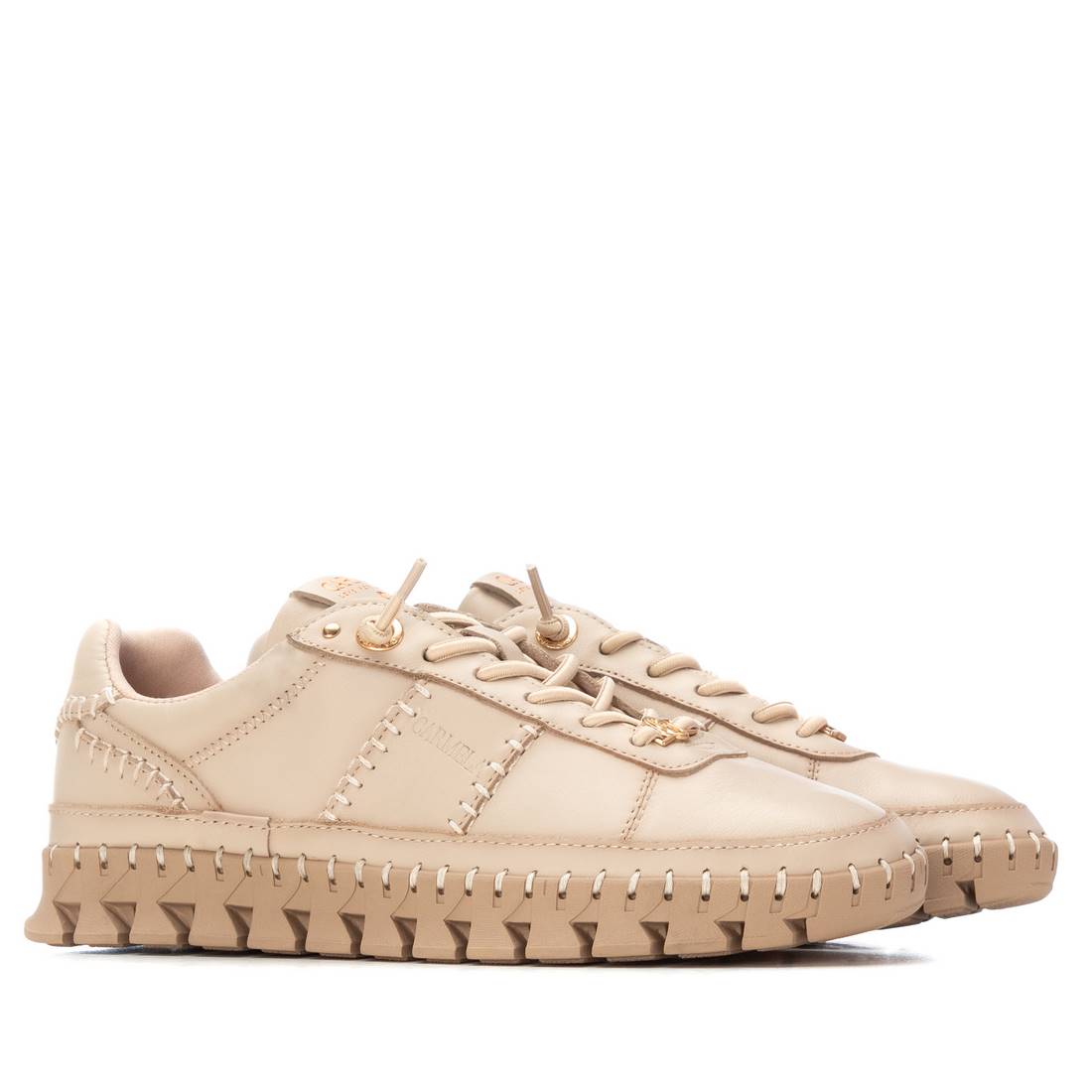 Carmela 16252803 sneakers cuir marron lacets