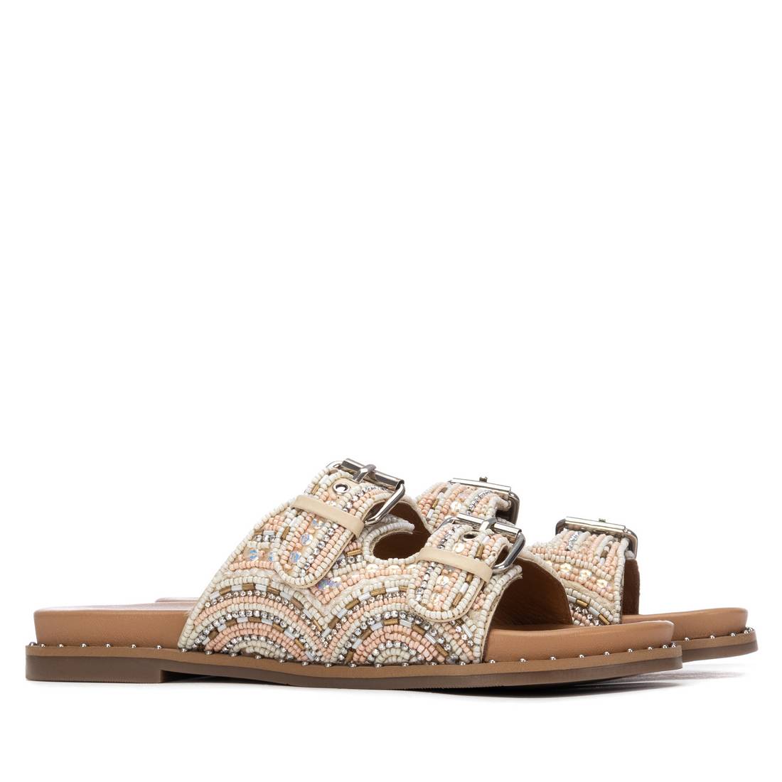 Carmela 16320004 sandale synthétique blanc strass