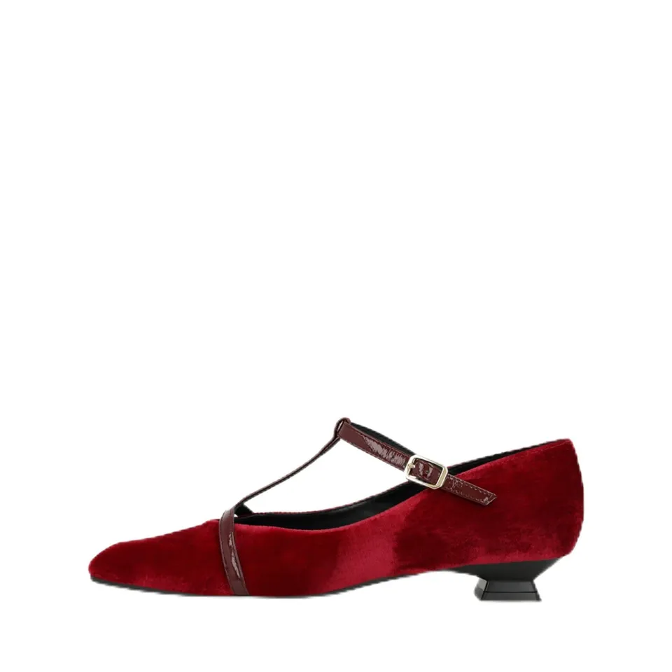 LODI BED5526-TE babies cuir rouges à talon