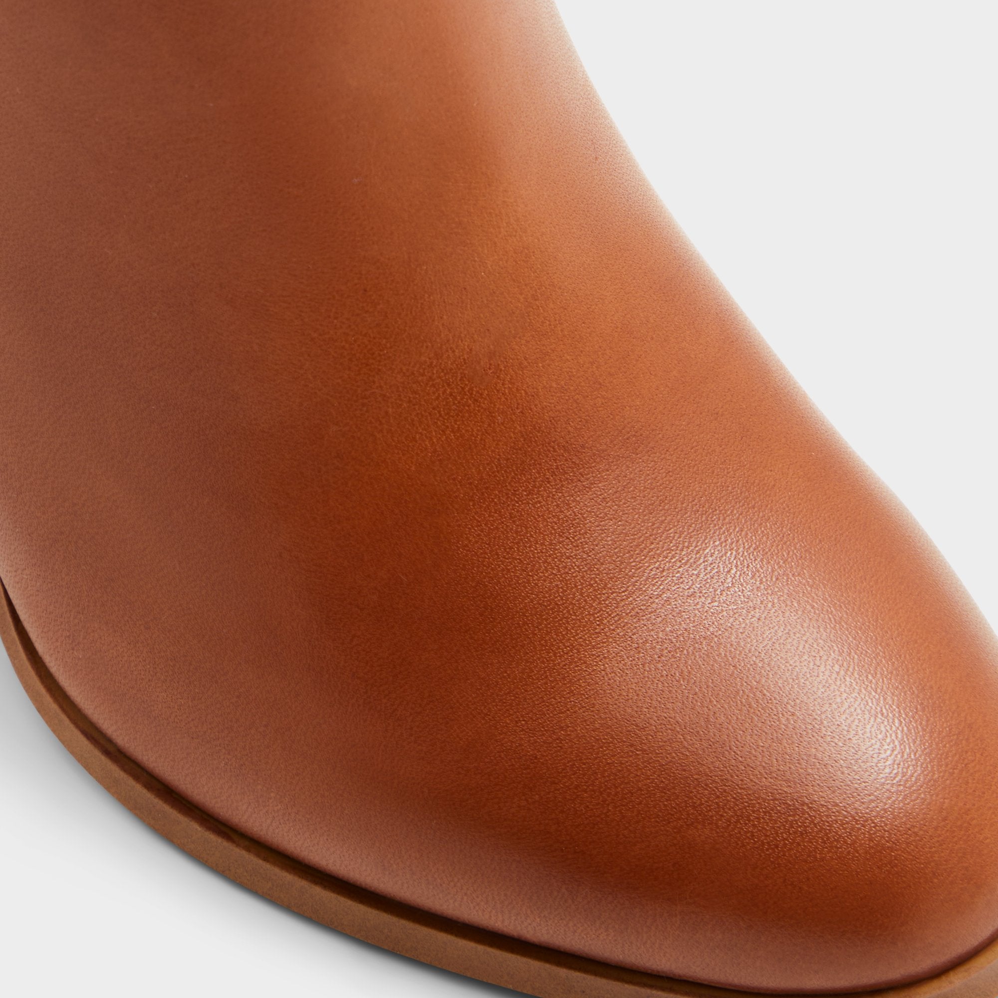 Aldo Belide bottes hautes mollet large marron