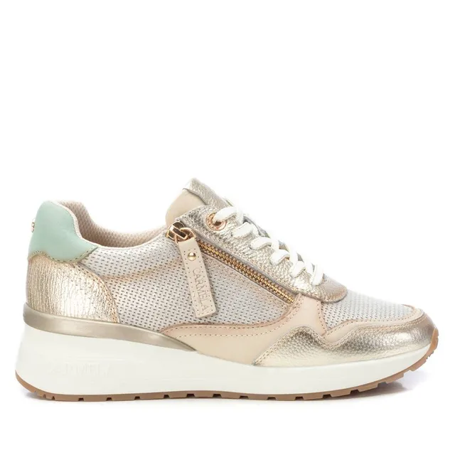 Carmela 16226802 basket femme dorée cuir 5 cm