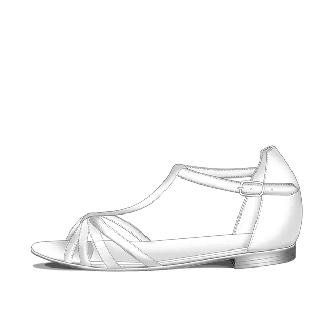 Dessine Moi Un Soulier Chloé plate sandales plates à créer