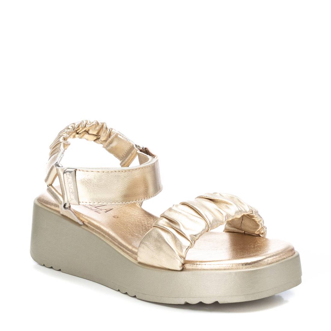 Carmela 16081110 sandales femme doré cuir plat