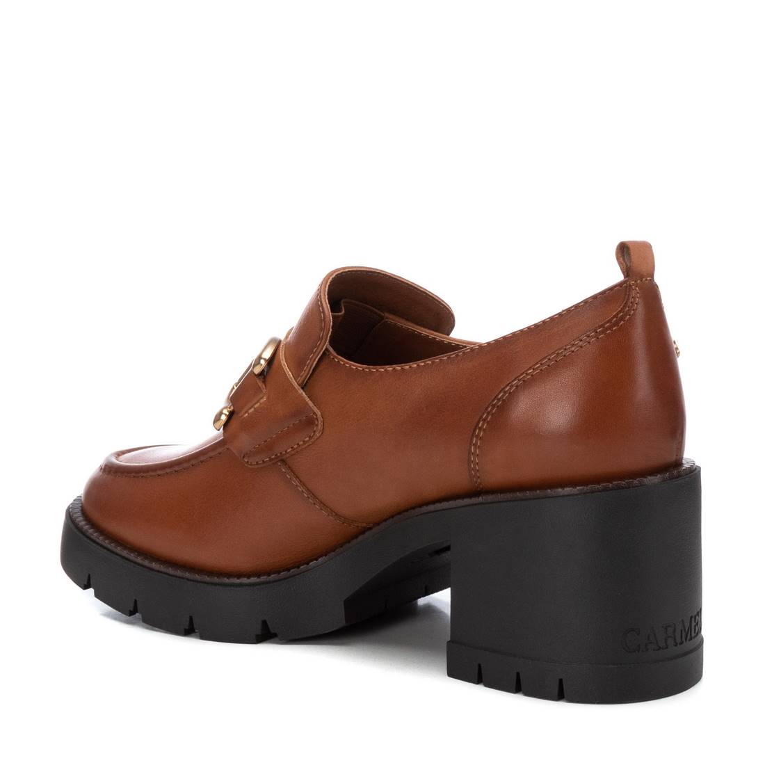 Carmela 16189902 mocassin marron cuir talon 7 cm