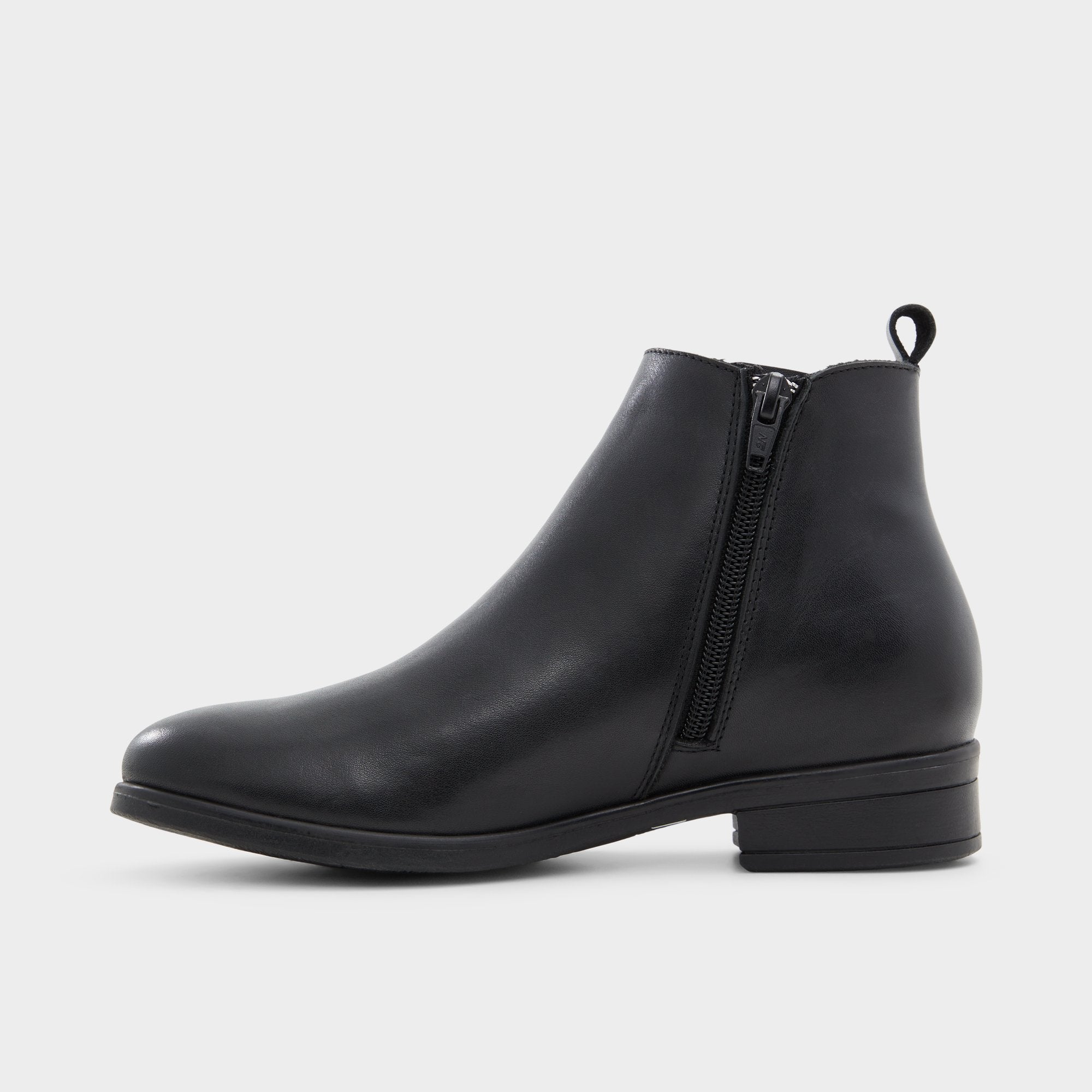 ALDO Wicoenia bottines chelsea cuir noir cranté
