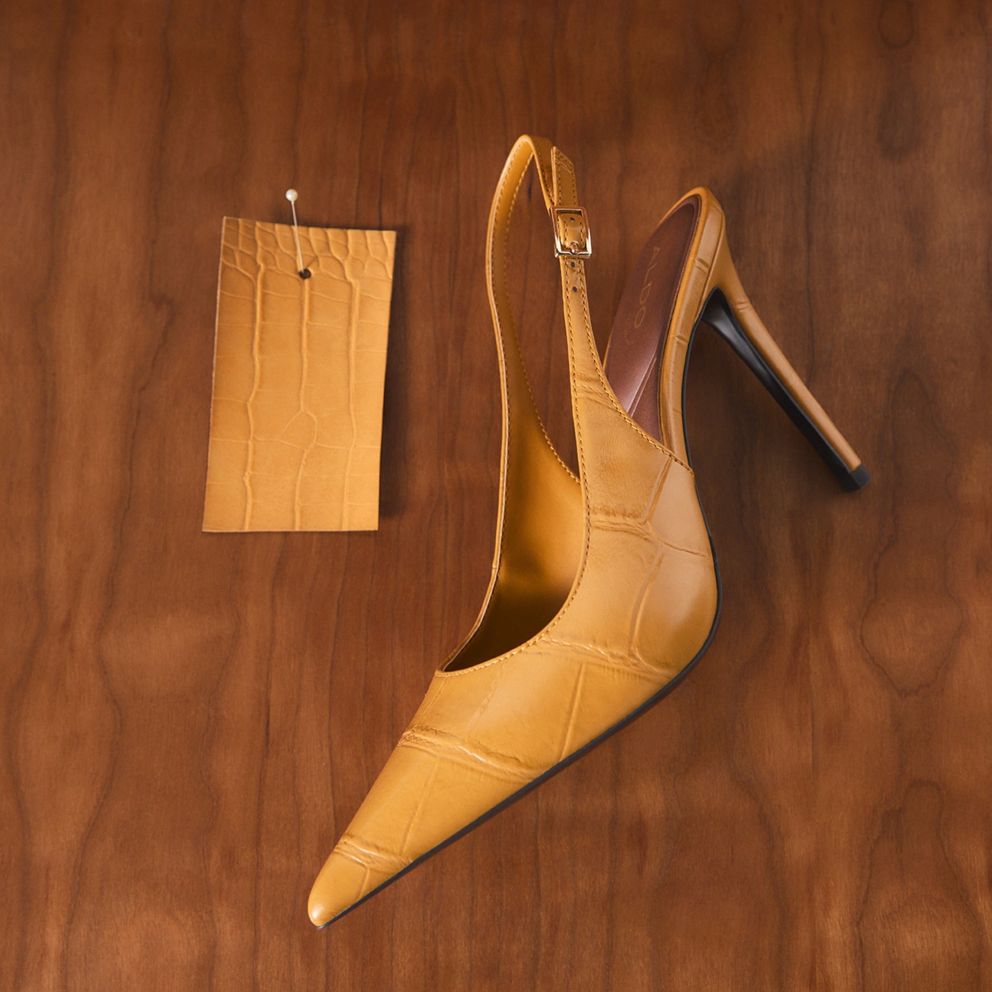 ALDO Stessysling 2.0 escarpins orange effet croco