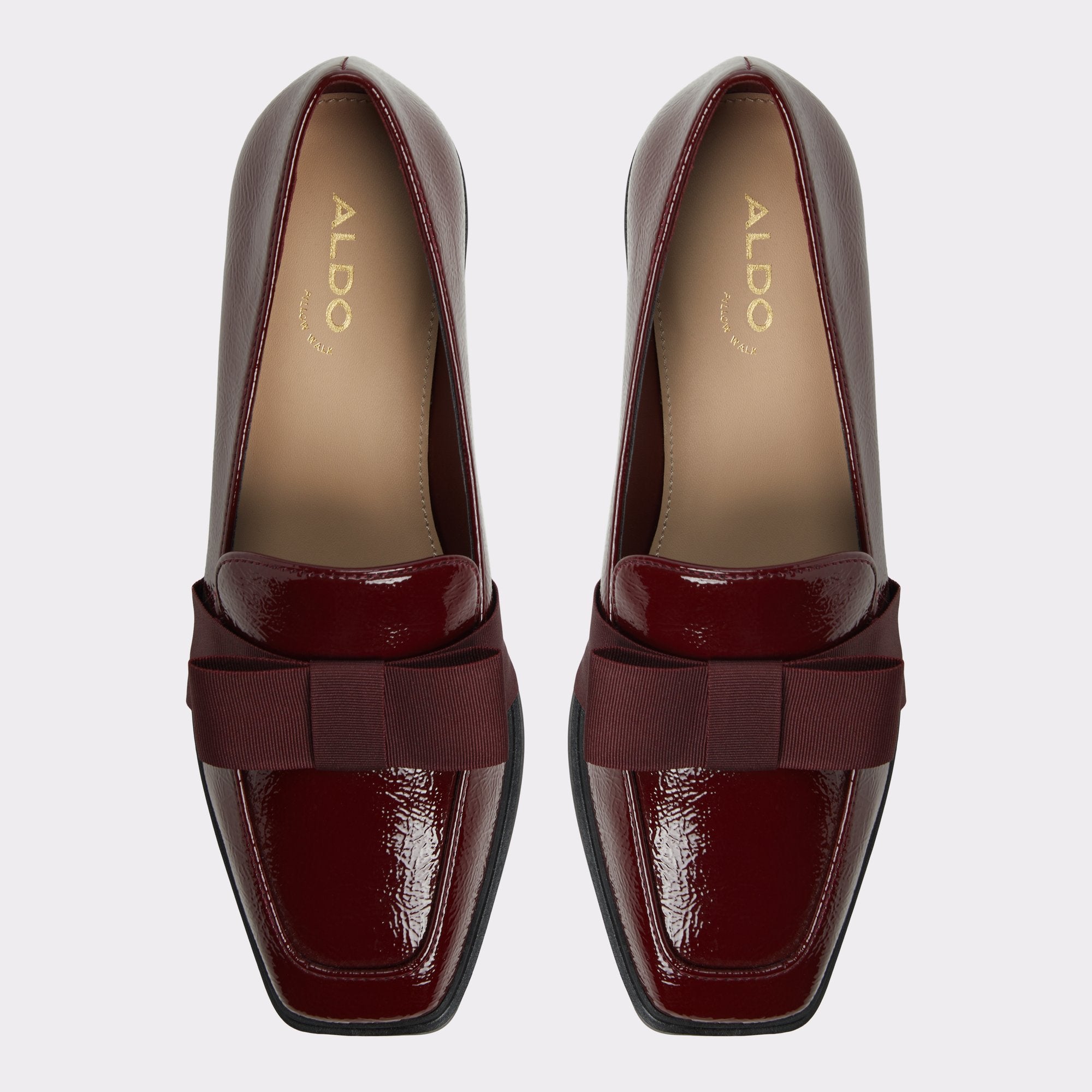 ALDO Hairalle mocassins bordeaux bout carré