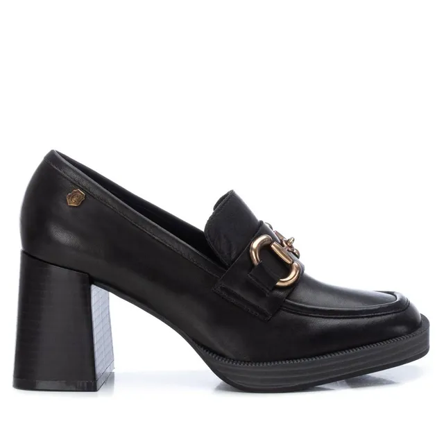 Carmela 16123502 mocassin noir cuir talon 8 cm