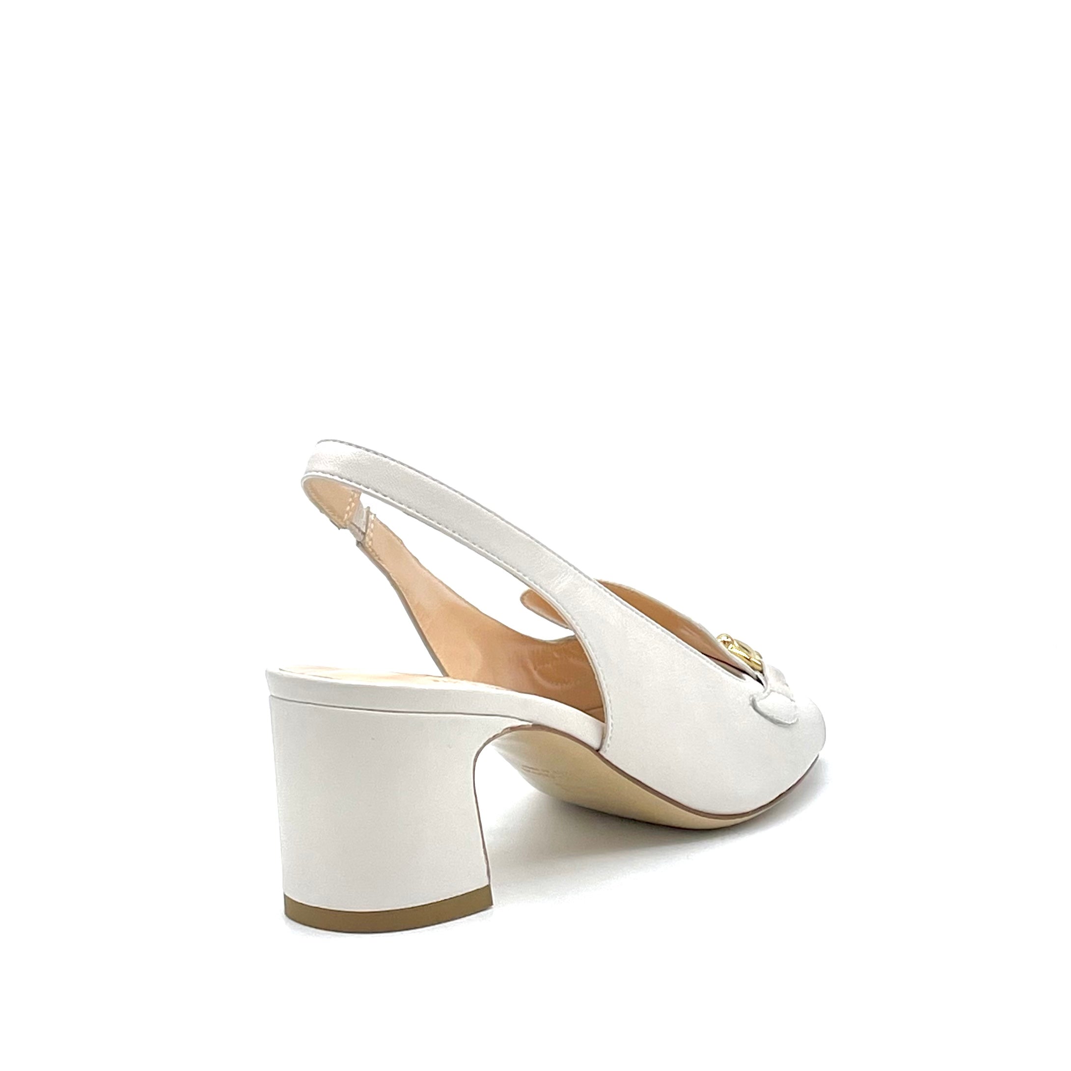 ELATA 13140 sandales cuir beurre mors doré talon 5,5 cm