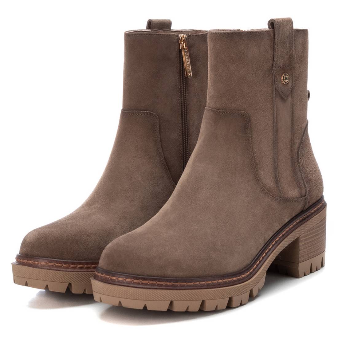 Carmela 16096702 bottine femme suède marron talon 6 cm