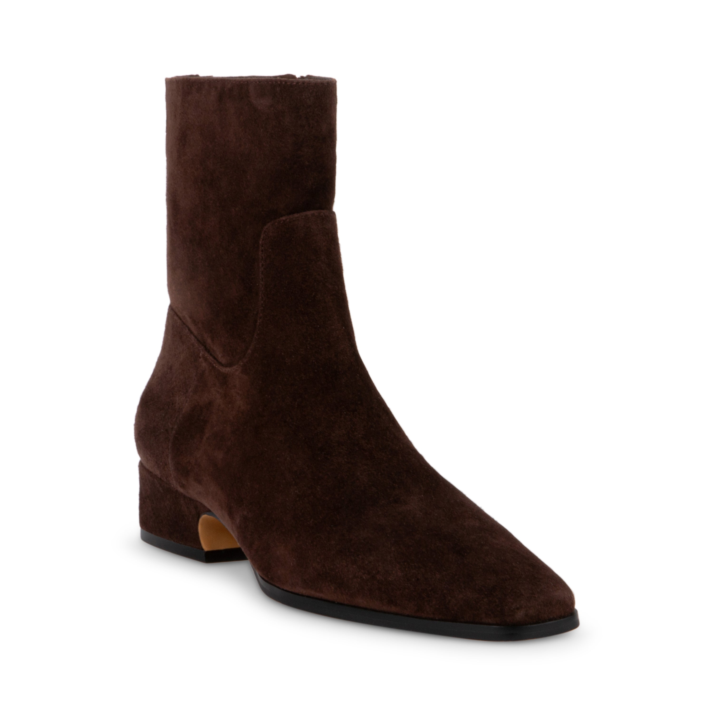 Steve Madden Dusty bottines daim marron chocolat plates