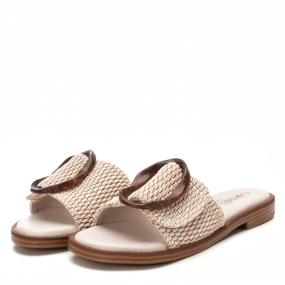 Carmela 16241501 mules raphia beige talon