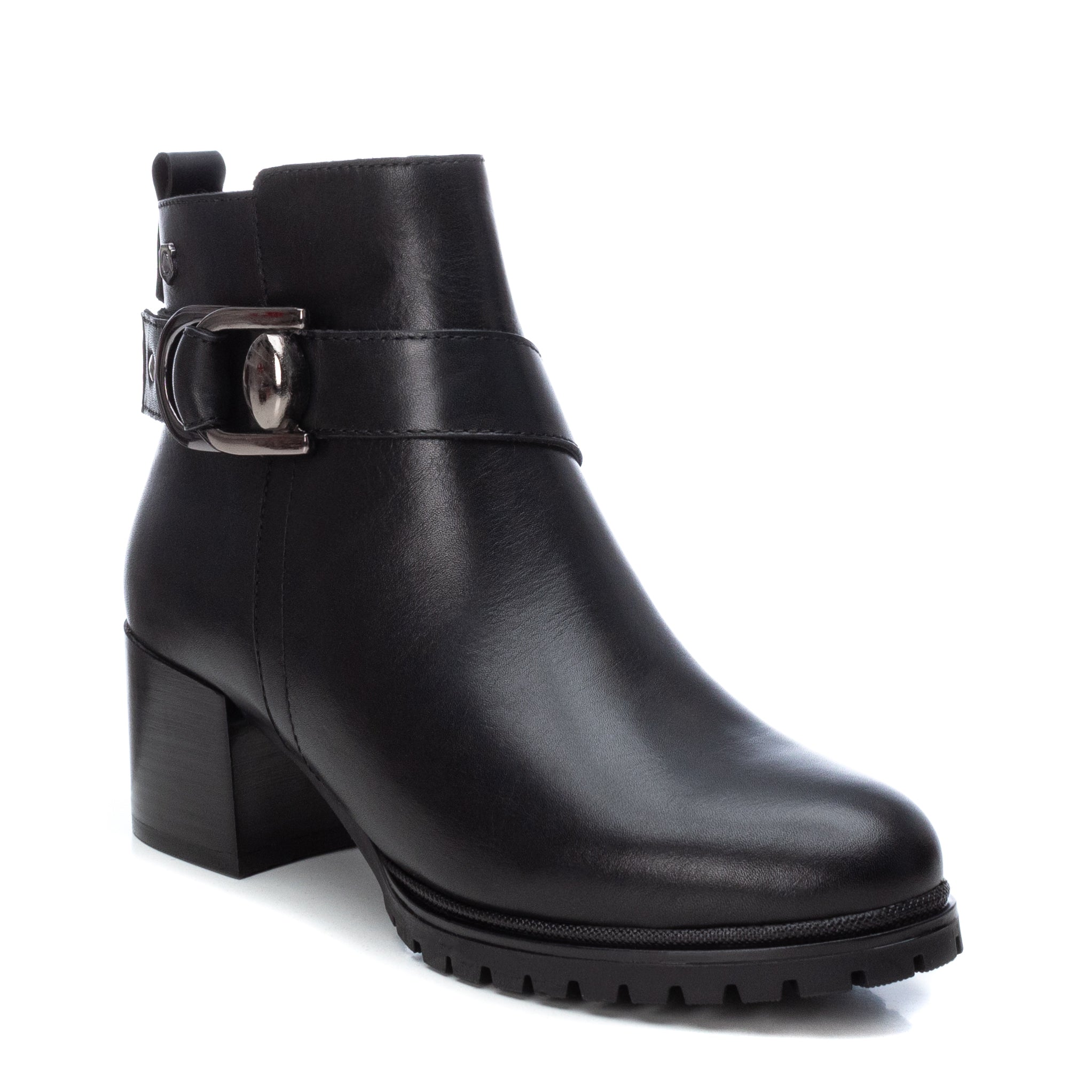 Carmela 16004501 bottines cuir noir talon 6 cm