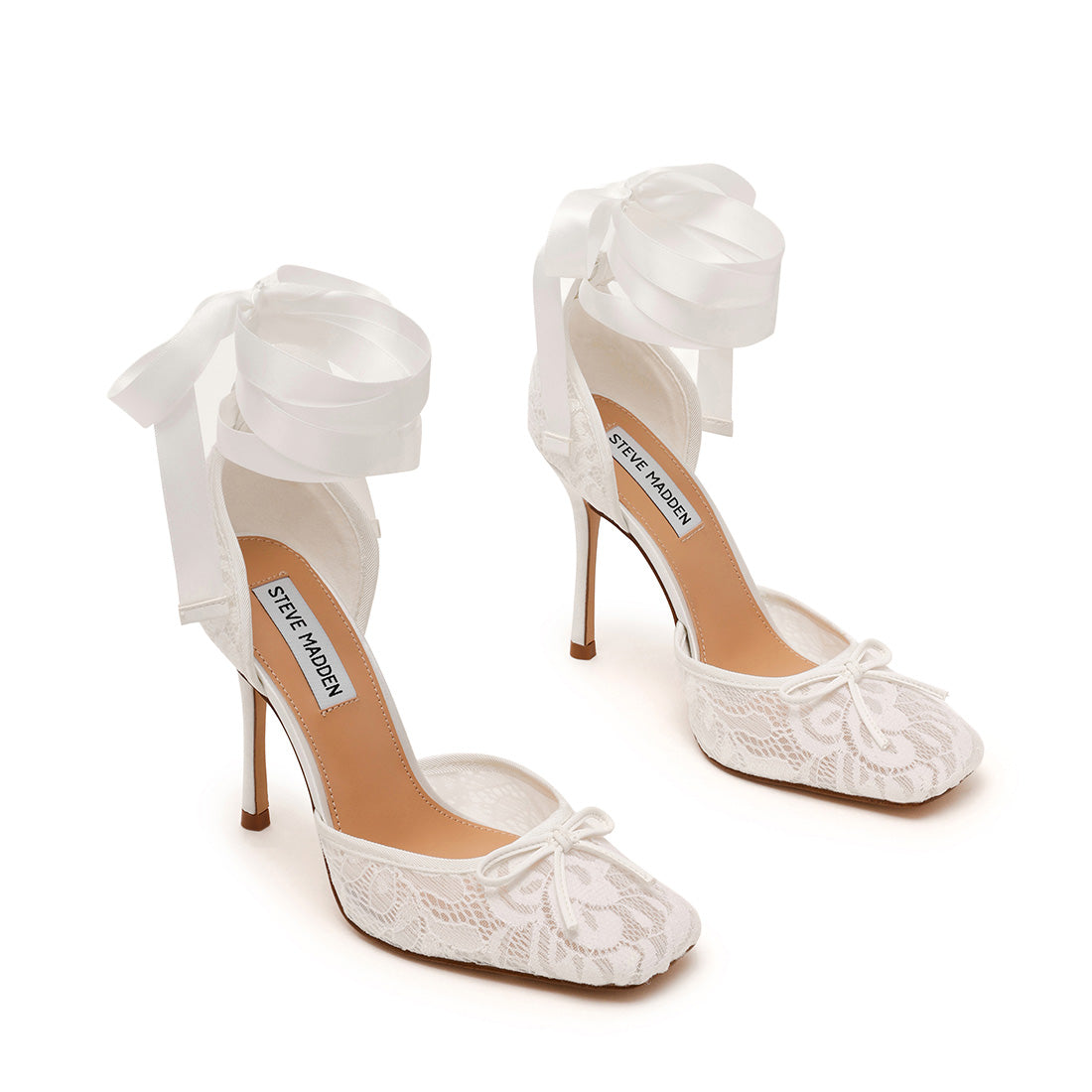 Steve Madden Larina Pump escarpins dentelle blanche