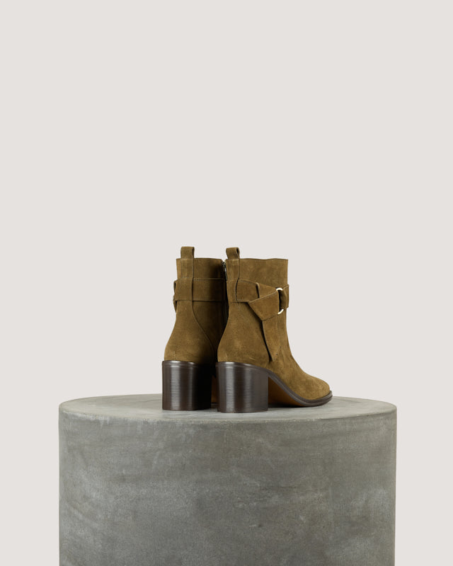 Tila March Lea boots cuir kaki talon 6 cm