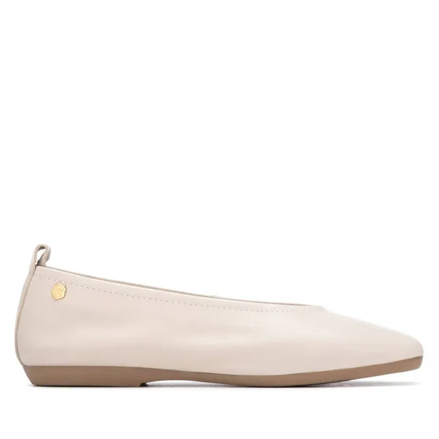 Carmela 16314001 ballerines cuir beige plates