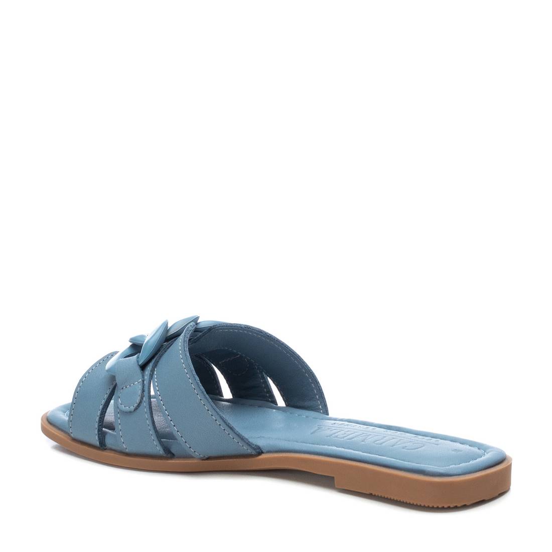 Carmela 16054306 sandales cuir bleu plat