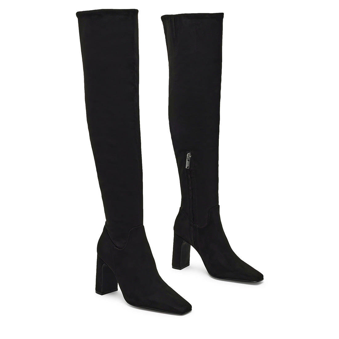 Steve Madden Fair-Play bottines noires tissu talon 8,5 cm