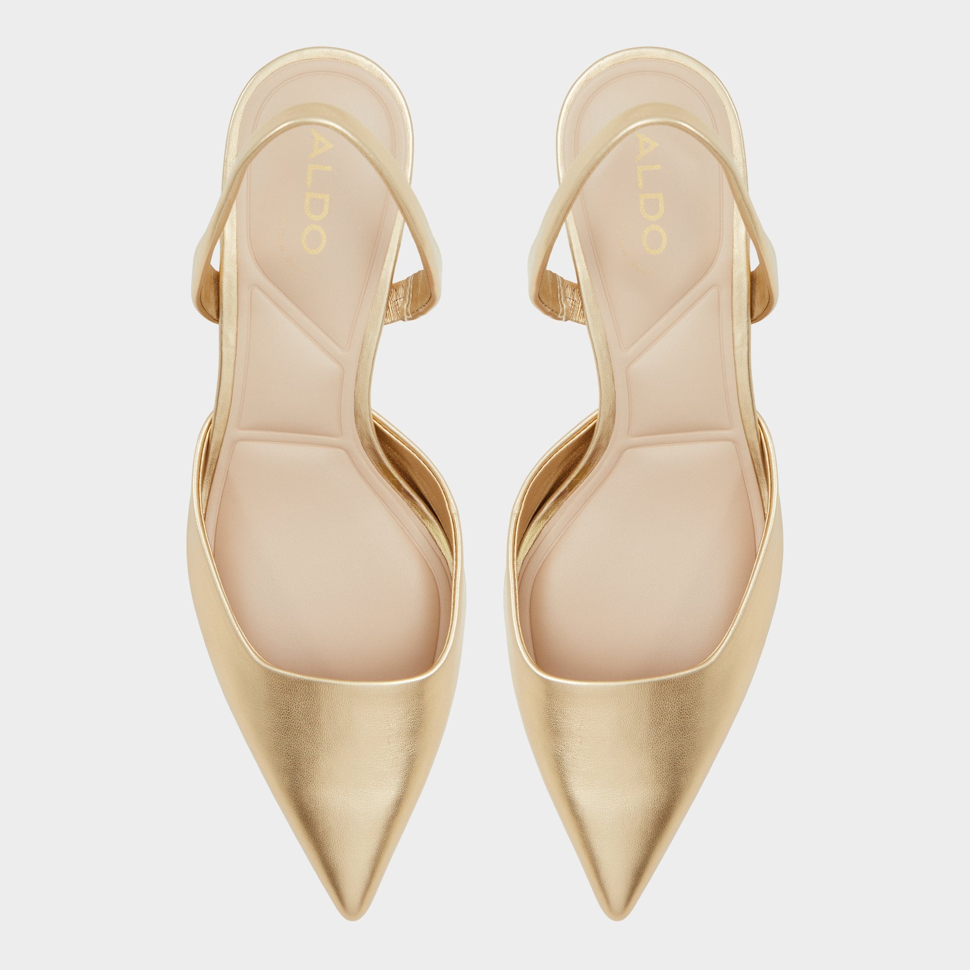 ALDO Gavedessi escarpins nude slingback petit talon