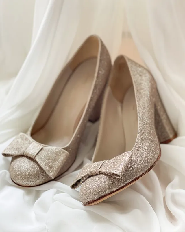 Dessine Moi Un Soulier escarpin pailleté or pointure 35