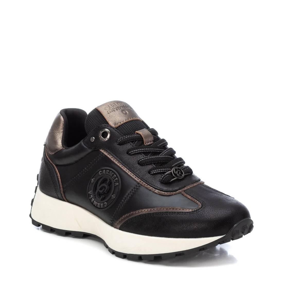 Carmela 16181701 baskets cuir noir lacets