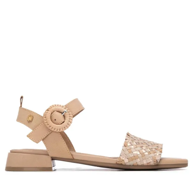 Carmela 16315301 sandales cuir marron talon bas