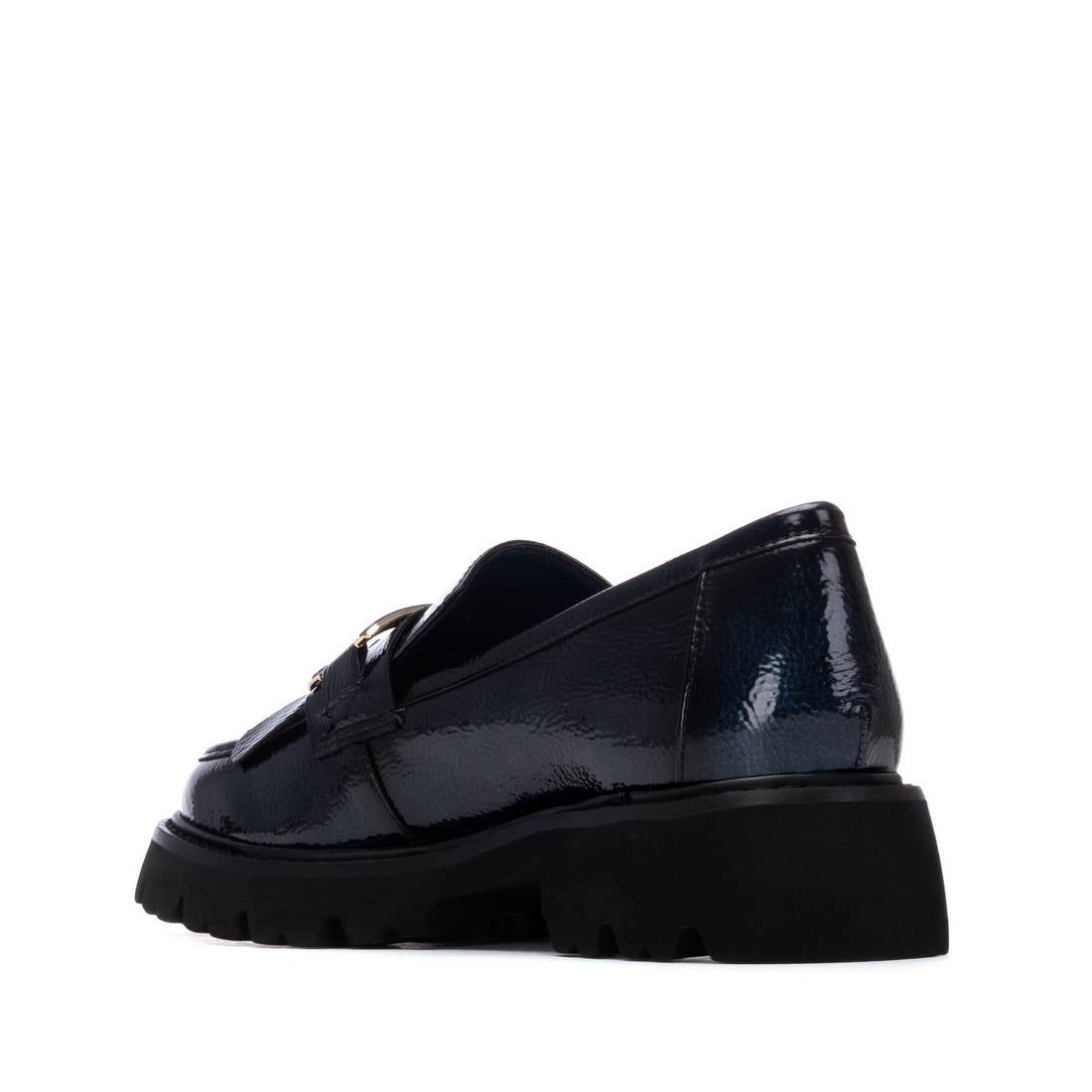 Carmela 16269803 mocassins femme bleu vernis franges