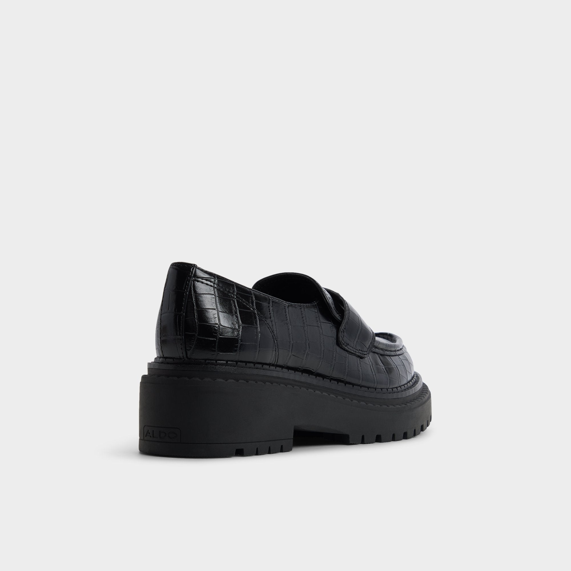 ALDO Miravelle mocassins plateforme croco