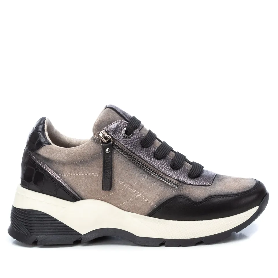 Carmela 16019502 sneaker cuir blanc zip plateforme 35-42