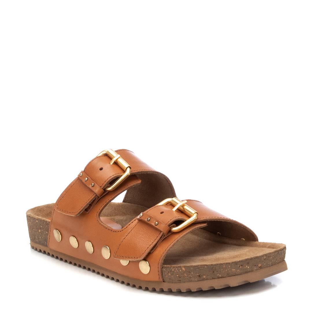 Carmela 16212802 sandales cuir camel plates