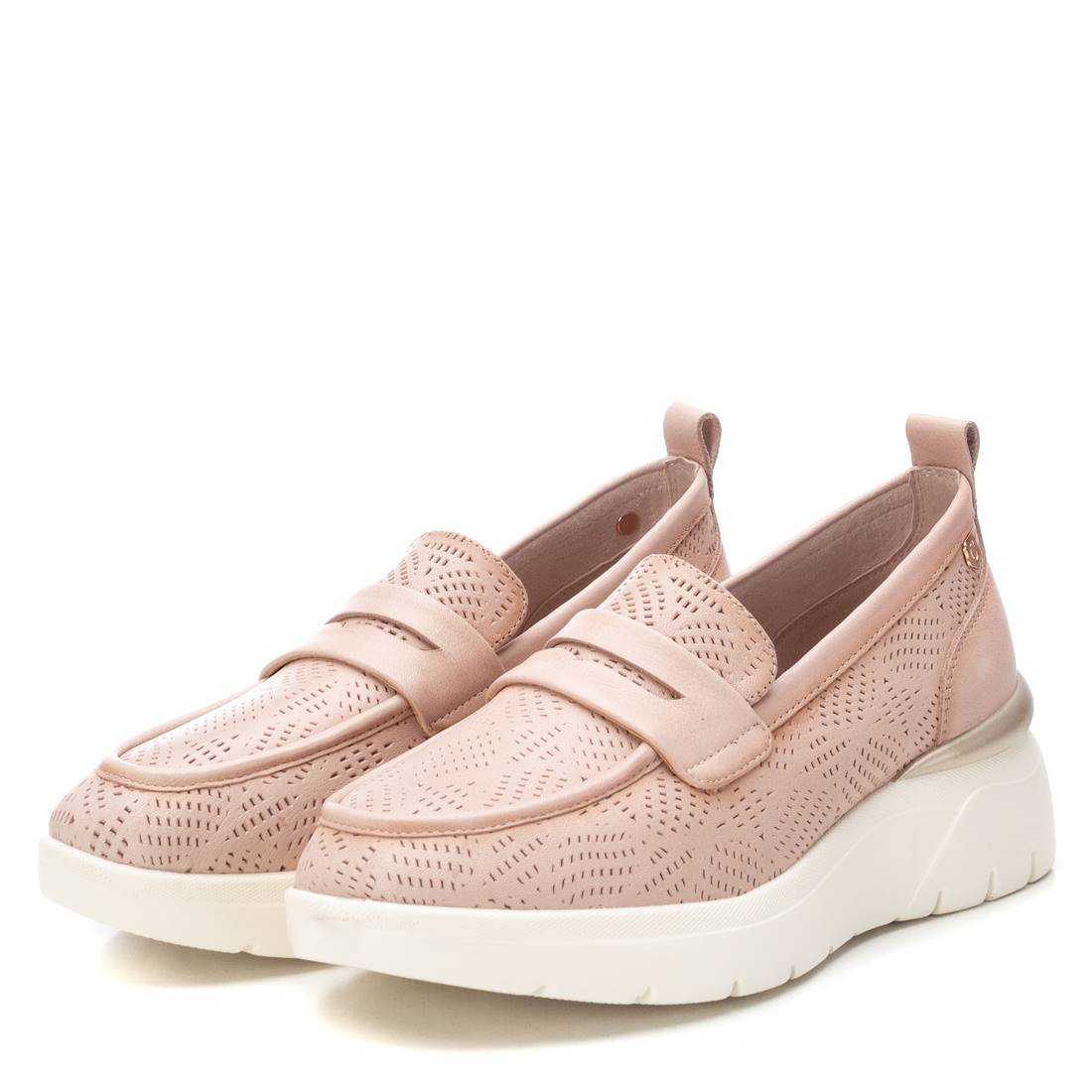Carmela 16142802 mocassin cuir marron perforé