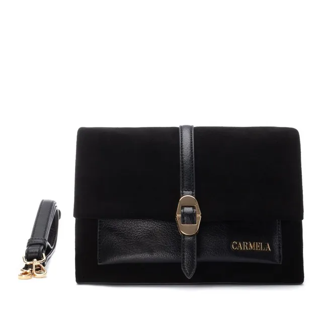 Carmela 18618901 sac bandoulière noir textile 20 cm