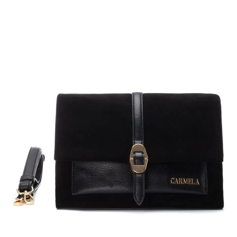 Carmela 18618901 sac bandoulière noir textile 20 cm